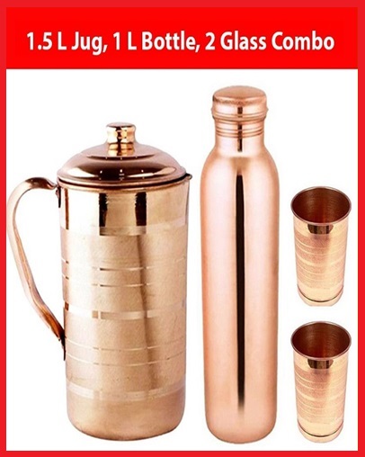 DRINKING WATER COPPER SET 0F 4