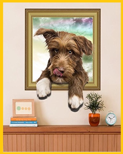 3D Puppy, Kids Bed Room Wall Sticker